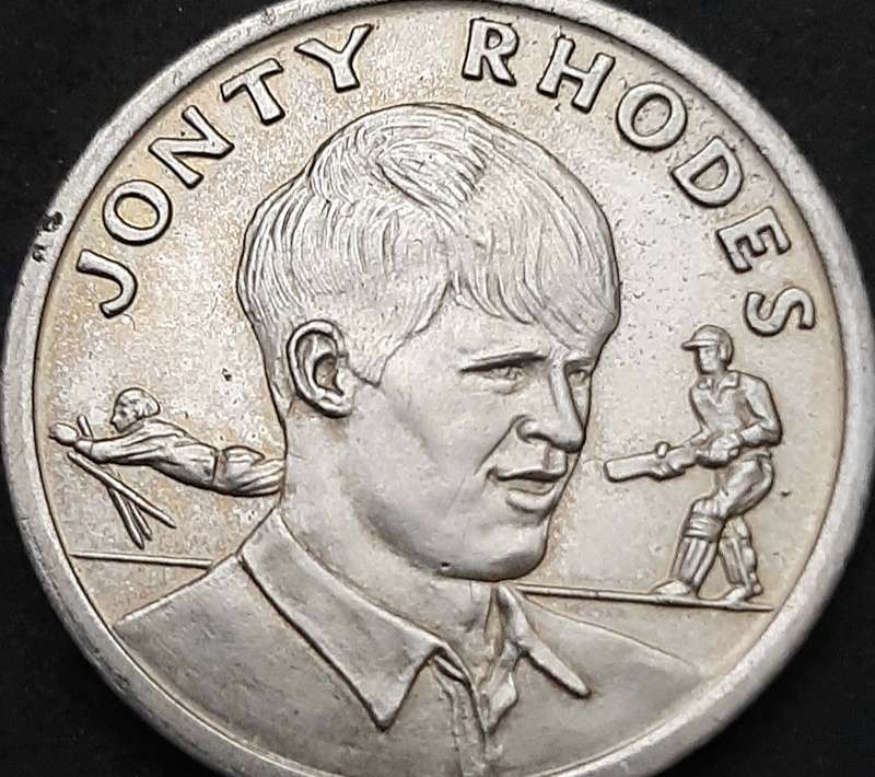 Early 1990s SA : Cricket World Cup - Jonty Rhodes Commemorative Medallion Shoprite Checkers (VF).