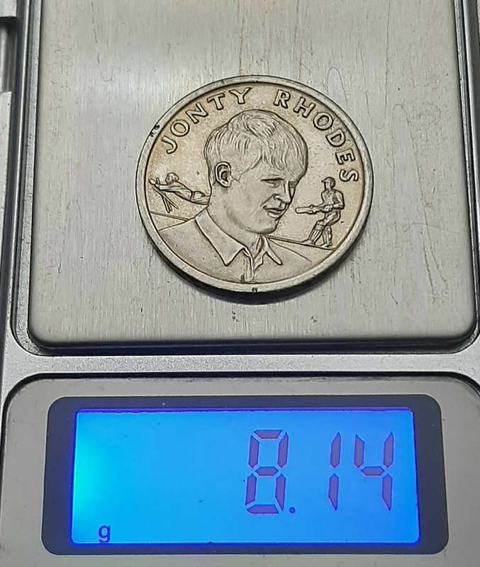 Early 1990s SA : Cricket World Cup - Jonty Rhodes Commemorative Medallion Shoprite Checkers (VF).