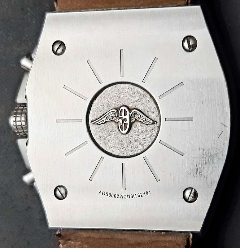 STUNNING: Rotary Gent's 'Aquaspeed' Swiss Tachymeter Chronograph Watch w/ Leather Strap (UNTESTED).