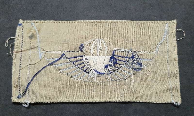 RARE: 1990s Australian S.A.S Embroidered Summer Dress Parachute Wing.