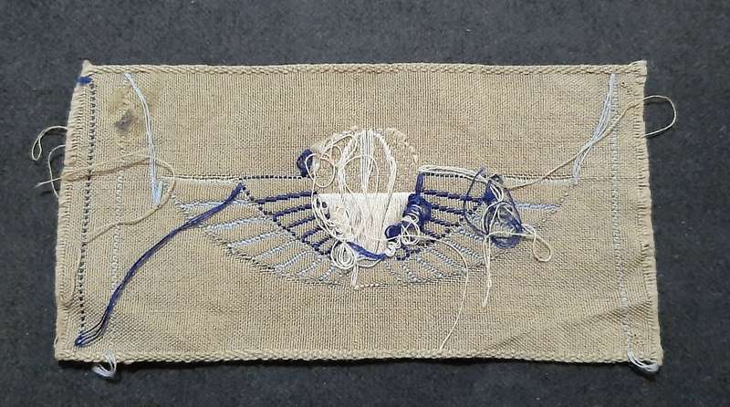 RARE: 1990s Australian S.A.S Embroidered Summer Dress Parachute Wing.