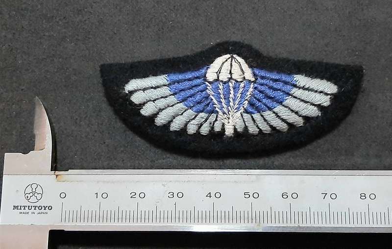 RARE: 1980s British S.A.S Padded Embroidered Parachute Qualification Wing.