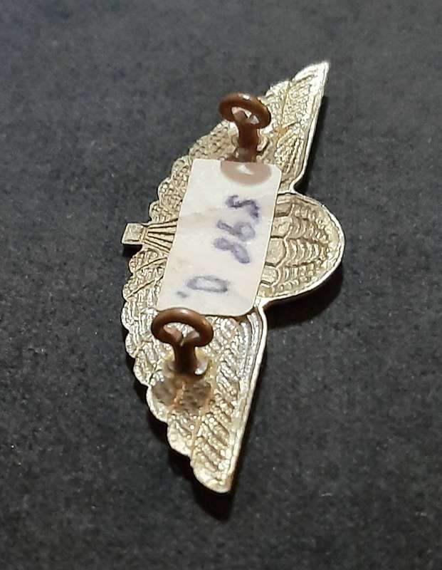 RARE: 1980s British S.A.S Silver Metallic HALO Dress Parachute Wing (Lugs Intact).