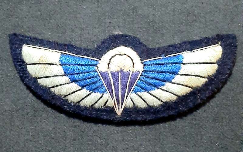 RARE: 1950s/ 60s British S.A.S Padded 'Malaya Type' Embroidered Parachute Qualification Wing