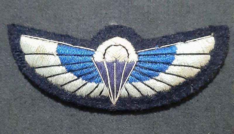RARE: 1950s/ 60s British S.A.S Padded 'Malaya Type' Embroidered Parachute Qualification Wing