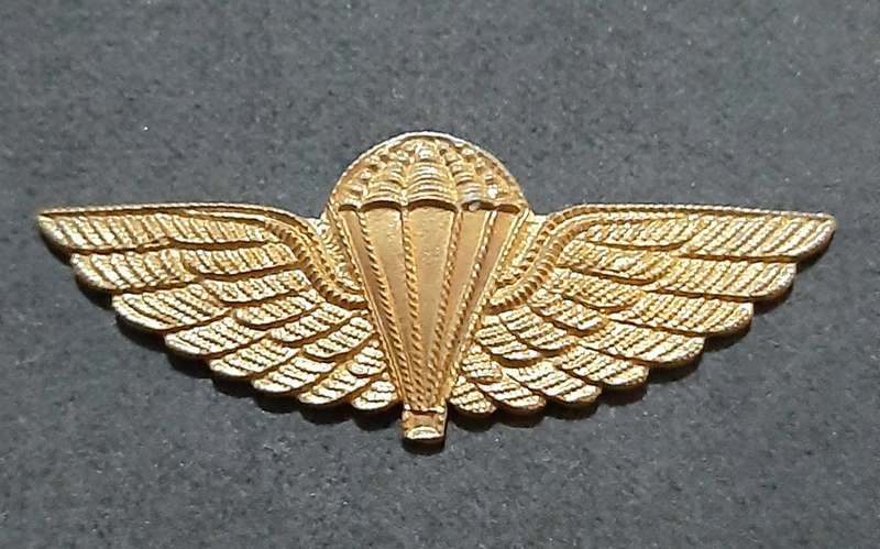 RARE: 1980s Australian S.A.S Bronze Metallic HALO Dress Parachute Wing #2 (No Lugs).