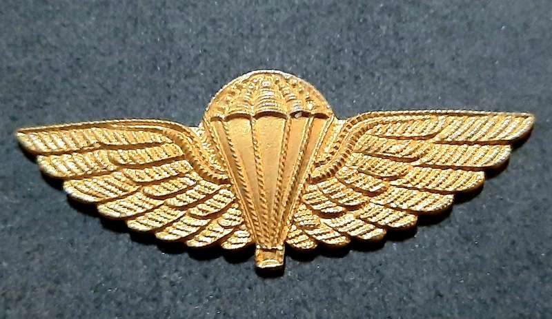 RARE: 1980s Australian S.A.S Bronze Metallic HALO Dress Parachute Wing #2 (No Lugs).