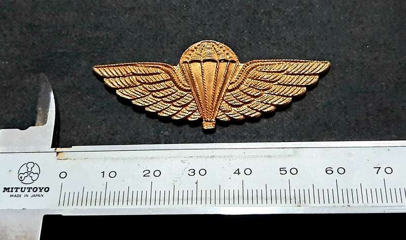 RARE: 1980s Australian S.A.S Bronze Metallic HALO Dress Parachute Wing #2 (No Lugs).