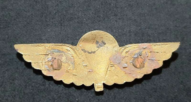 RARE: 1980s Australian S.A.S Bronze Metallic HALO Dress Parachute Wing #2 (No Lugs).