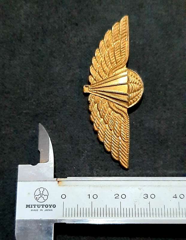 RARE: 1980s Australian S.A.S Bronze Metallic HALO Dress Parachute Wing #2 (No Lugs).