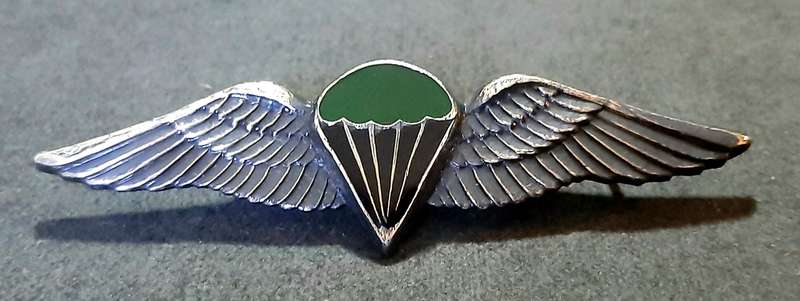 RARE: Border War-  1970s SADF Unofficial Parachute Batt. 'Night Test Jump' Wing w/ Enamel Inlay