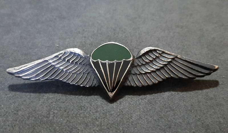 RARE: Border War-  1970s SADF Unofficial Parachute Batt. 'Night Test Jump' Wing w/ Enamel Inlay