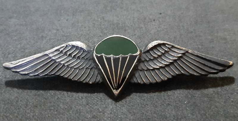RARE: Border War-  1970s SADF Unofficial Parachute Batt. 'Night Test Jump' Wing w/ Enamel Inlay