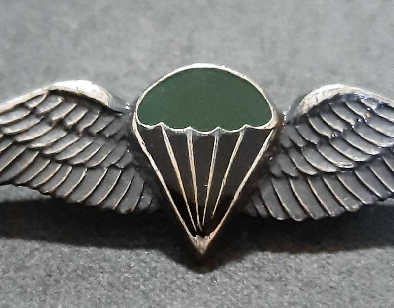 RARE: Border War-  1970s SADF Unofficial Parachute Batt. 'Night Test Jump' Wing w/ Enamel Inlay