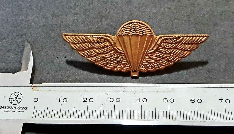 RARE: 1980s Australian S.A.S Bronze Metallic HALO Dress Parachute Wing (Lugs Intact).