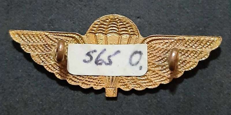 RARE: 1980s Australian S.A.S Bronze Metallic HALO Dress Parachute Wing (Lugs Intact).