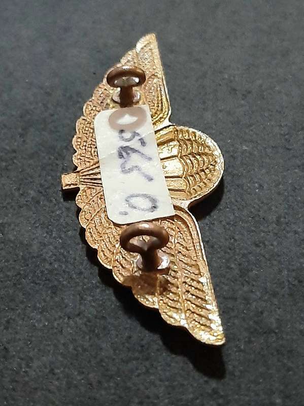RARE: 1980s Australian S.A.S Bronze Metallic HALO Dress Parachute Wing (Lugs Intact).