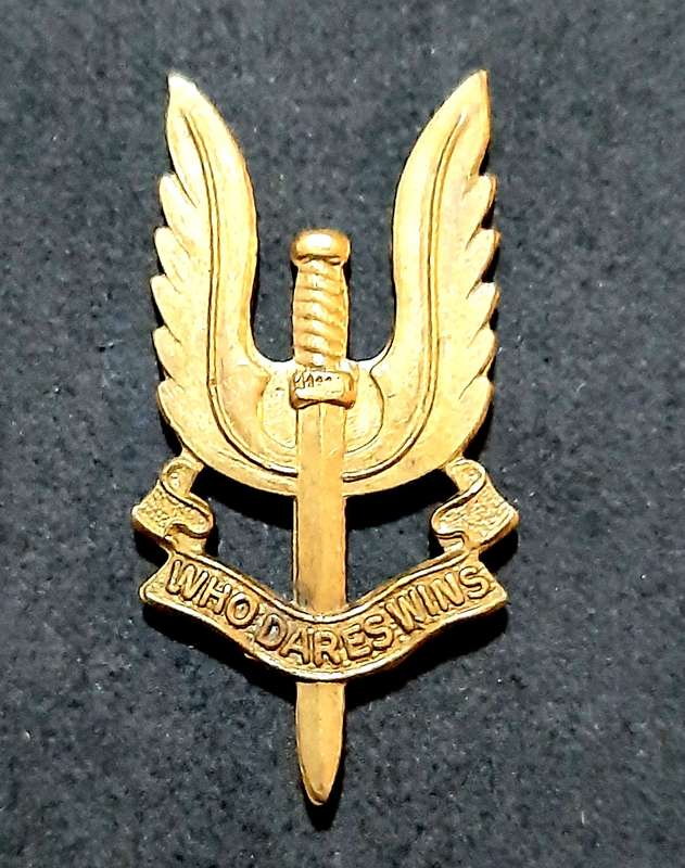 RARE: 1980s British S.A.S Bronze Metallic Beret Badge #2 (No Slide)..