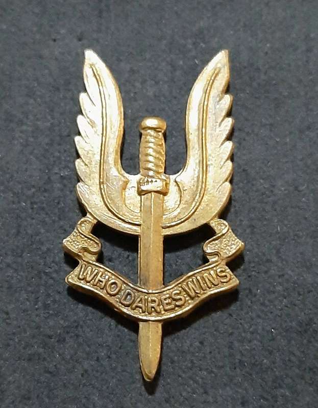 RARE: 1980s British S.A.S Bronze Metallic Beret Badge #2 (No Slide)..