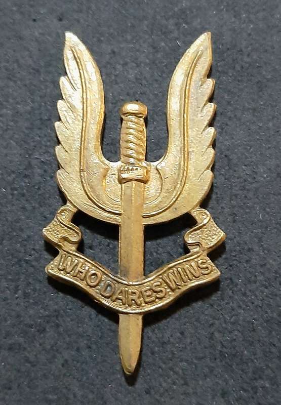 RARE: 1980s British S.A.S Bronze Metallic Beret Badge #2 (No Slide)..