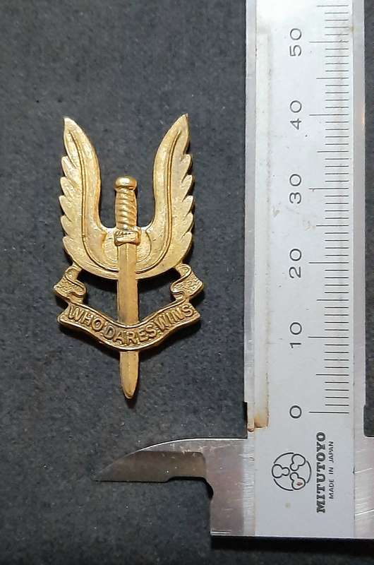 RARE: 1980s British S.A.S Bronze Metallic Beret Badge #2 (No Slide)..