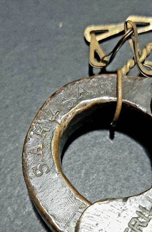 RARE: Early 20th Century- SA Railways 1923 Brass Padlock w/ Lanyard , Key & Token (Cotterill, Birm.)