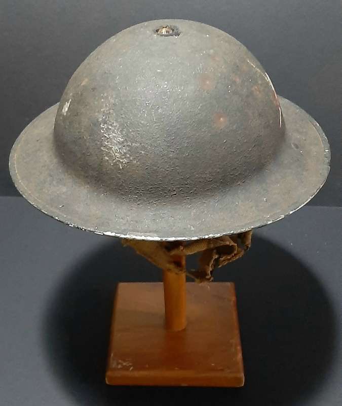 WW2: Union Defence Force 'Slate Grey' MKII Brodie Helmet w/ Applied Unit Decal (Jager-Rand 1942).