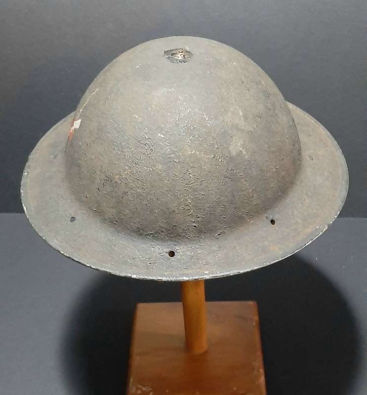 WW2: Union Defence Force 'Slate Grey' MKII Brodie Helmet w/ Applied Unit Decal (Jager-Rand 1942).