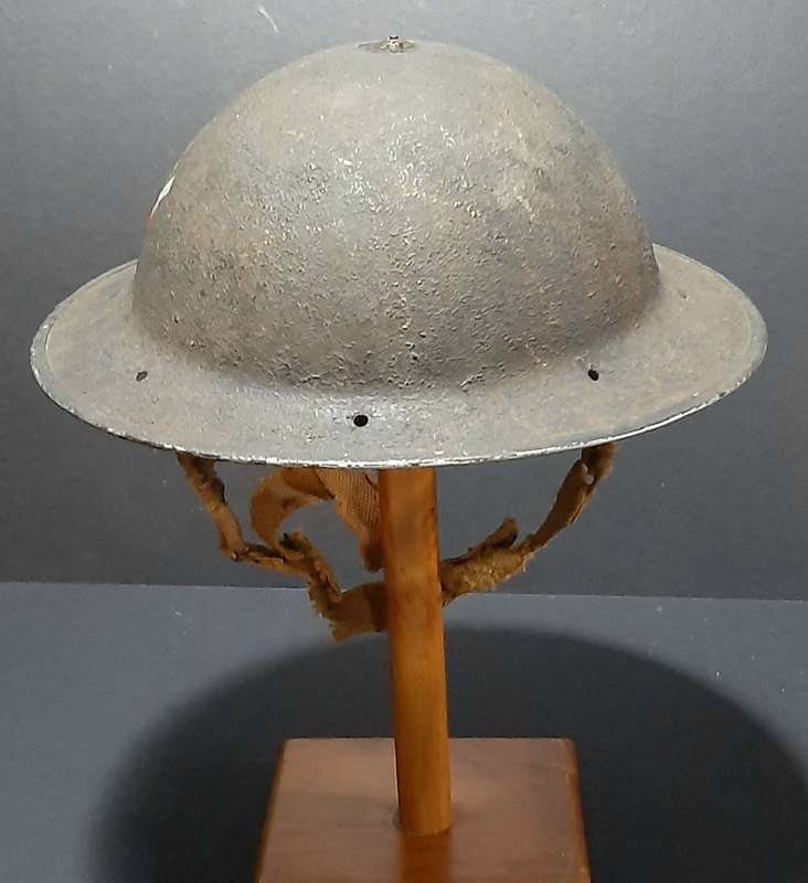 WW2: Union Defence Force 'Slate Grey' MKII Brodie Helmet w/ Applied Unit Decal (Jager-Rand 1942).