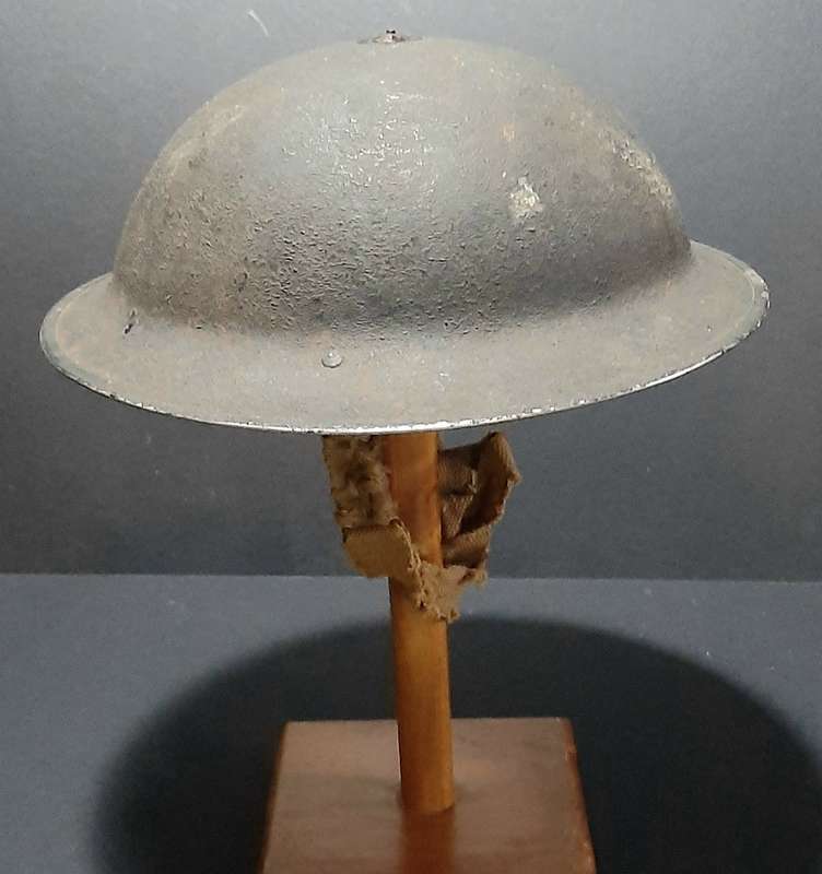 WW2: Union Defence Force 'Slate Grey' MKII Brodie Helmet w/ Applied Unit Decal (Jager-Rand 1942).