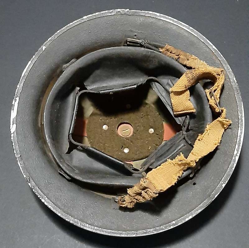 WW2: Union Defence Force 'Slate Grey' MKII Brodie Helmet w/ Applied Unit Decal (Jager-Rand 1942).
