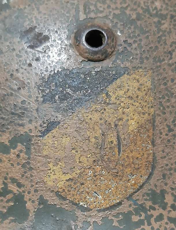 Rare WW2 German M35 D/Decal 'Afrika Korps' Desert Camouflage Steel Helmet (SE64)