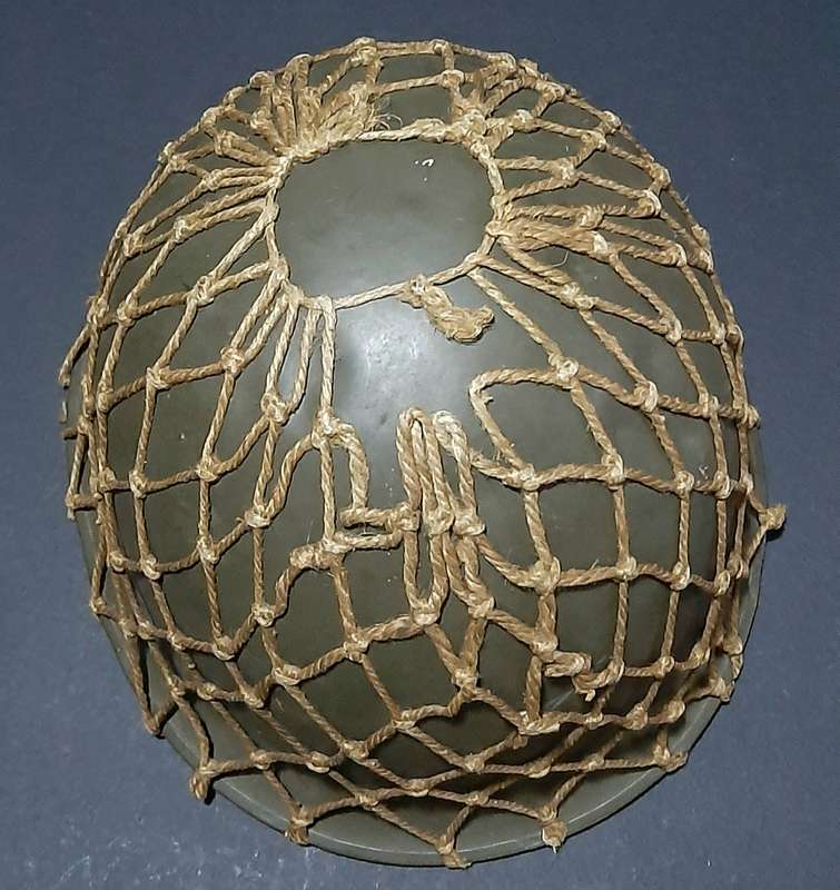RARE: Border War 1960s- SADF Parachute Battalion Steel Helmet 'Springdak' w/ Camouflage Netting