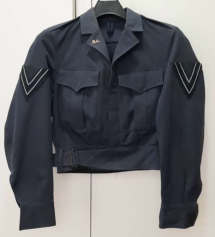 **RARE: 1960s South African Air Force Blue Battledress ' Bunnyjacket' Blouse w/ Corporal Insignia**