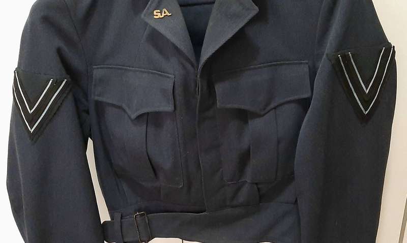 **RARE: 1960s South African Air Force Blue Battledress ' Bunnyjacket' Blouse w/ Corporal Insignia**