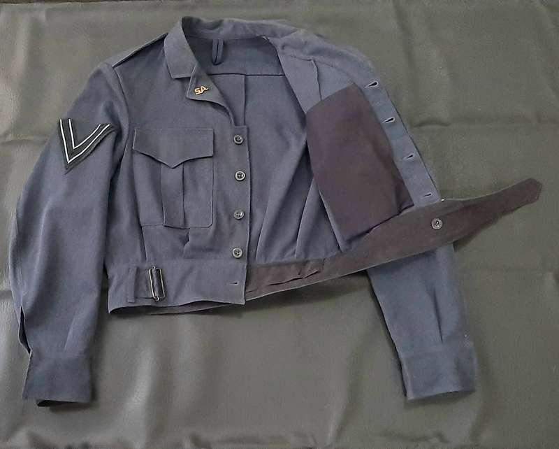 **RARE: 1960s South African Air Force Blue Battledress ' Bunnyjacket' Blouse w/ Corporal Insignia**