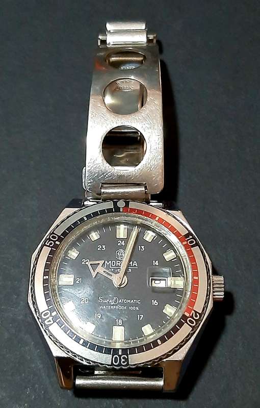 RARE: 1970s Mortima 17-Jewel 'Superdatomatic' Waterproof Diver's Watch (TESTED).