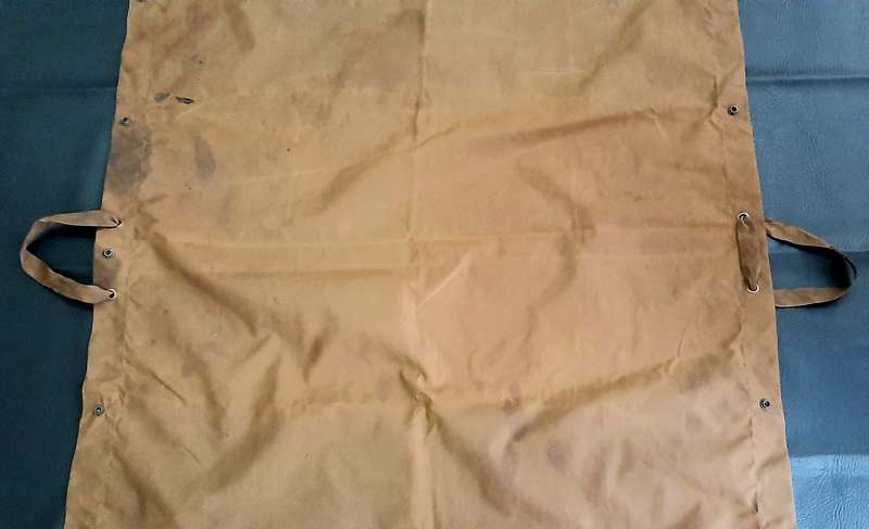 Border War: 1970s SADF Nutria Groundsheet / Shelter Half w/ fittings(1.8 m x 1m).