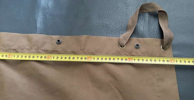 Border War: 1970s SADF Nutria Groundsheet / Shelter Half w/ fittings(1.8 m x 1m).