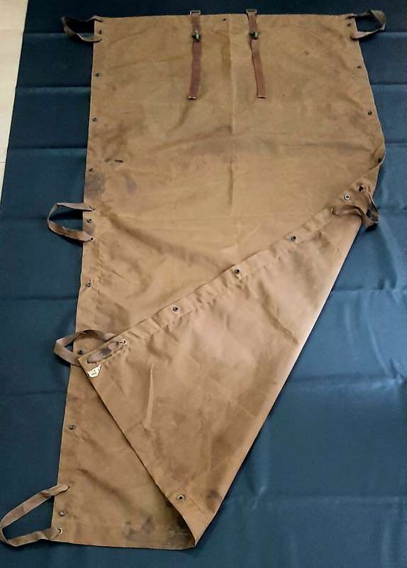 Border War: 1970s SADF Nutria Groundsheet / Shelter Half w/ fittings(1.8 m x 1m).