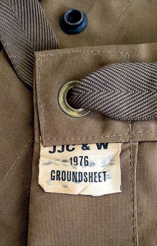 Border War: 1970s SADF Nutria Groundsheet / Shelter Half w/ fittings(1.8 m x 1m).