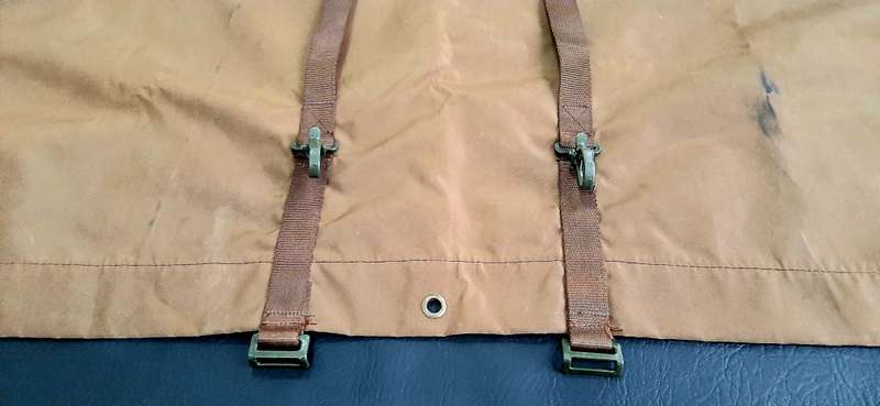 Border War 1970s : SADF Nutria Nat. Service Nylon Groundsheet/ Shelter #2 ( 1.8m x 0.5m ).
