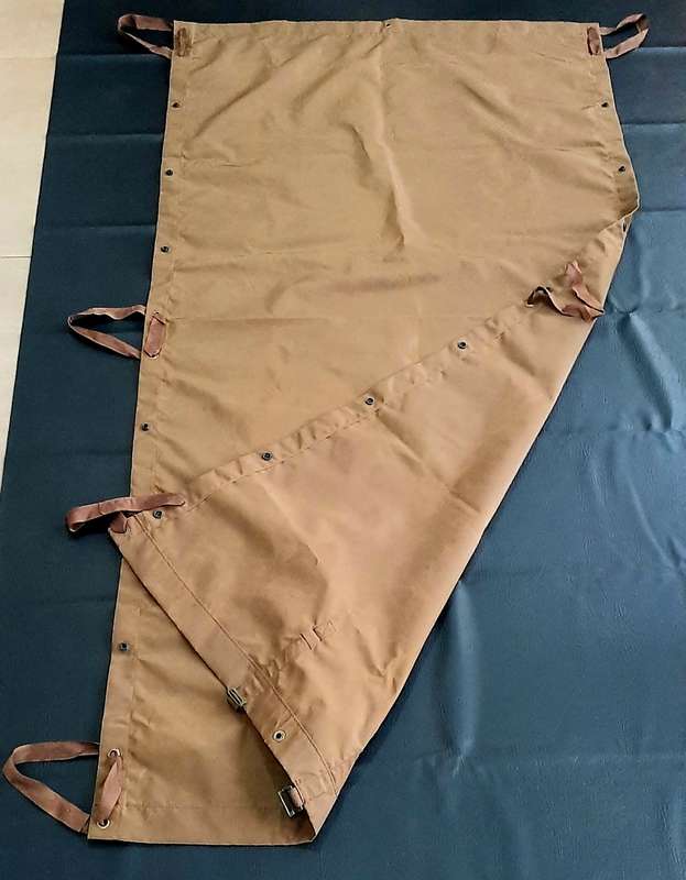Border War 1970s : SADF Nutria Nat. Service Nylon Groundsheet/ Shelter #2 ( 1.8m x 0.5m ).