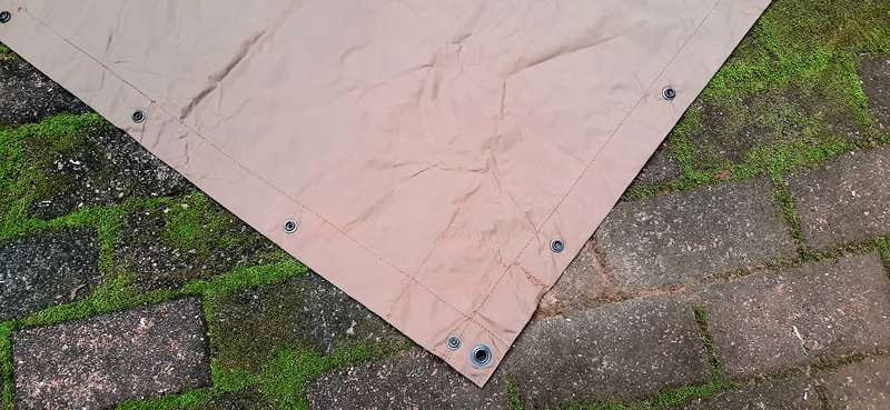 Border War 1970s SADF: Nutria Unissued Nylon 2-Man Groundsheet/ Shelter (2.2 m x 1.75m)