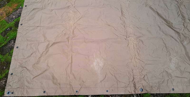 Border War 1970s SADF: Nutria Unissued Nylon 2-Man Groundsheet/ Shelter (2.2 m x 1.75m)