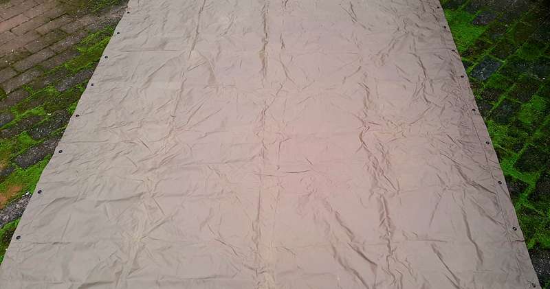Border War 1970s SADF: Nutria Unissued Nylon 2-Man Groundsheet/ Shelter (2.2 m x 1.75m)