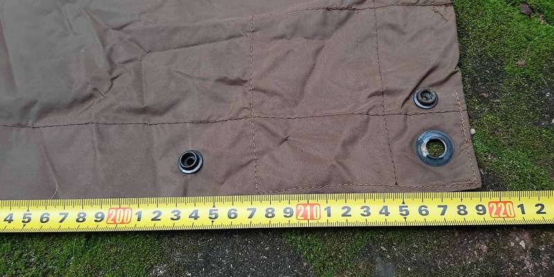 Border War 1970s SADF: Nutria Unissued Nylon 2-Man Groundsheet/ Shelter (2.2 m x 1.75m)