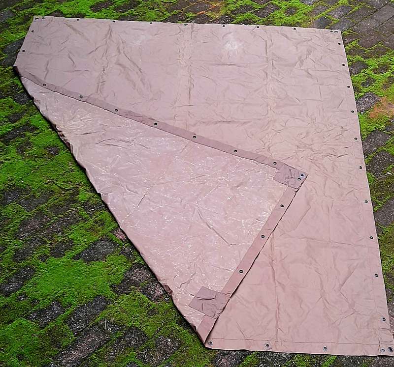 Border War 1970s SADF: Nutria Unissued Nylon 2-Man Groundsheet/ Shelter (2.2 m x 1.75m)