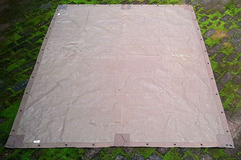 Border War 1970s SADF: Nutria Unissued Nylon 2-Man Groundsheet/ Shelter (2.2 m x 1.75m)