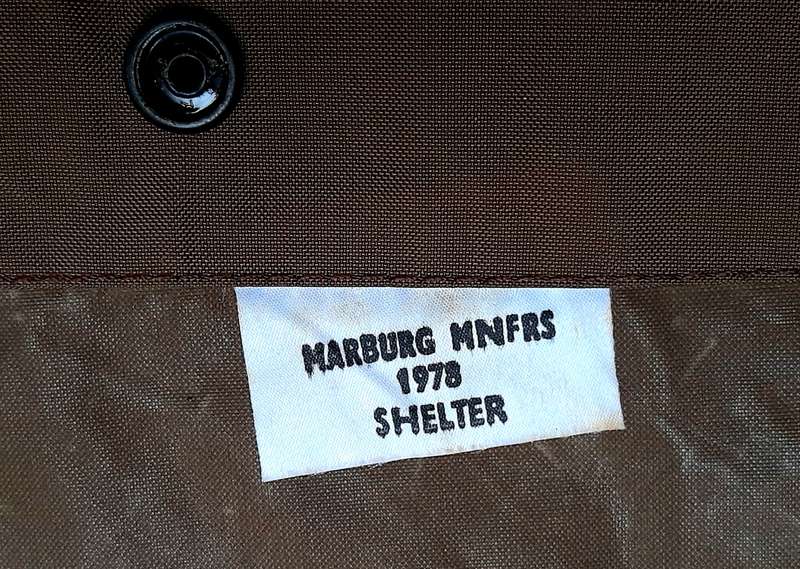 Border War 1970s SADF: Nutria Unissued Nylon 2-Man Groundsheet/ Shelter (2.2 m x 1.75m)
